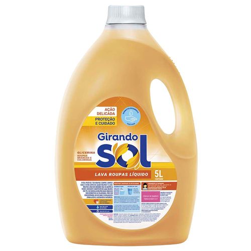 Detergente para ropa GIRANDO SOL glicerina 5 L