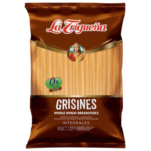 Grissines LA TRIGUEÑA Integrales 150 g