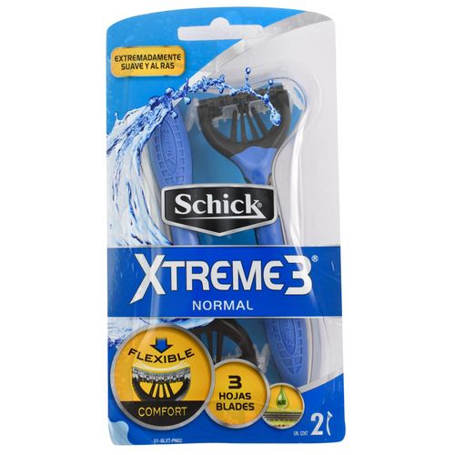 Maquina de afeitar SCHICK Xtreme 3 x2 piel normal blister