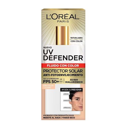 Protector solar LOREAL UV defender fluido clara 40