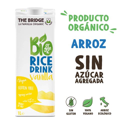 Bebida de Arroz Vainilla Bio The Bridge 1 L