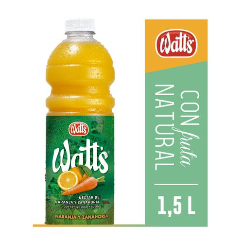 Jugo WATTS naranja y zanahoria 1.5 L