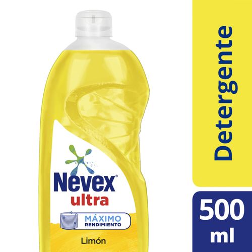 Detergente lavavajilla NEVEX ultra limón 500 ml