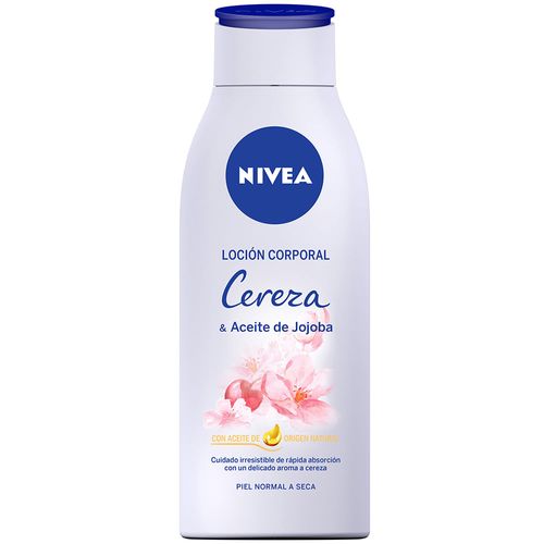 Loción corporal NIVEA cereza y aceite de jojoba 400 ml