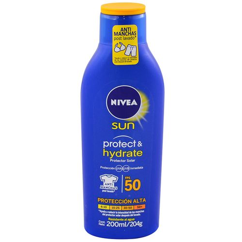 Loción bloqueadora NIVEA sun F50 200 ml