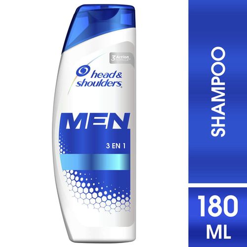 Shampoo HEAD & SHOULDERS 3 en 1 180 ml