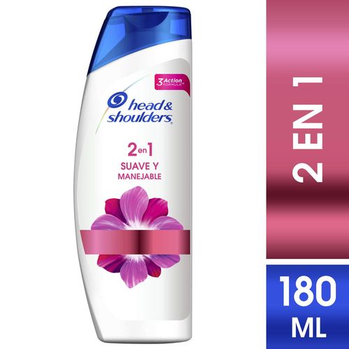 Shampoo HEAD & SHOULDERS 2 en 1 180 ml