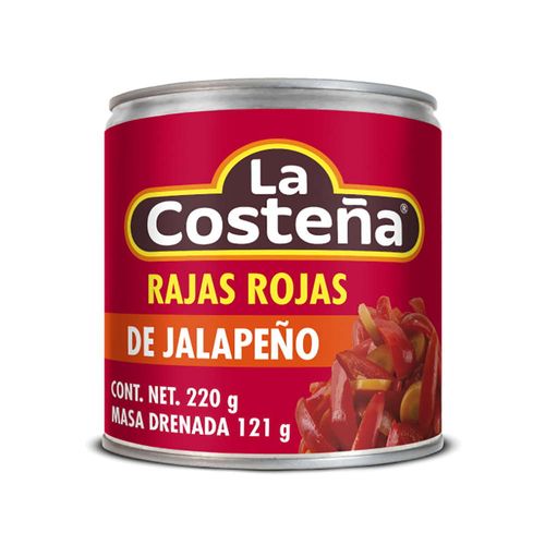 Rajas rojas LA COSTEÑA 220 g
