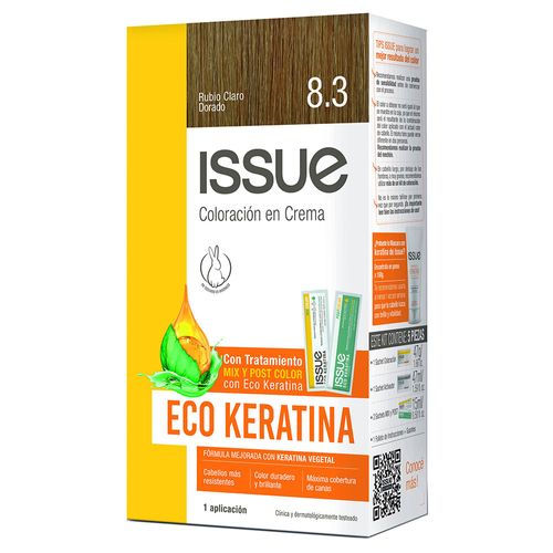 Coloración ISSUE Kit Keratina N° 8.3