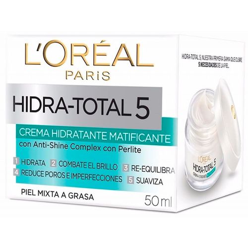 Crema L'ORÉAL Hidra 5 Antishine-Matificante 50 ml