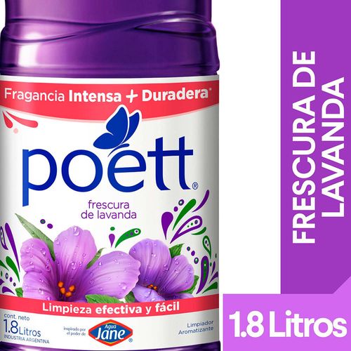 Limpiador líquido POETT Lavanda 1.8 L