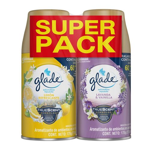 Pack x 2 Desodorante ambiente GLADE automático repuesto