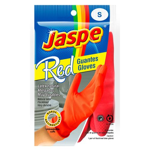 Guante Latex JASPE Rojo Chico