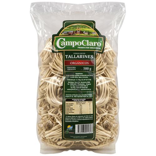Fideos tallarines CAMPOCLARO Orgánicos 500 g