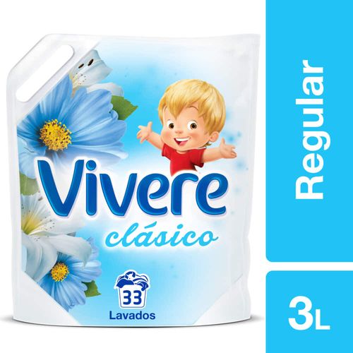 Suavizante ropa VIVERE clásico doy pack 3 L