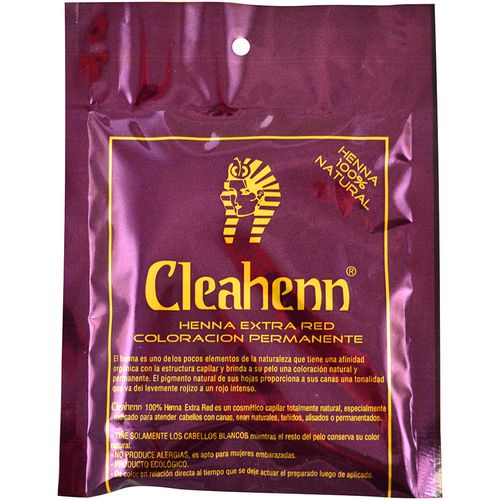 Coloración Vegetal CLEAHENN Extra Red sobre 50 g