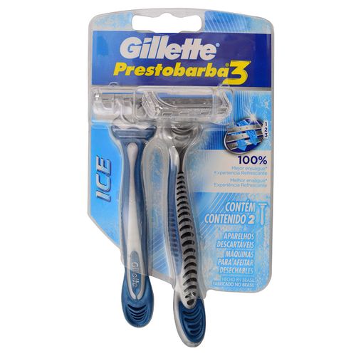 Maquina Prestobarba GILLETTE 3 Ice Hombre 2 un.