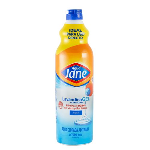 Lavandina AGUA JANE gel original 750 cc