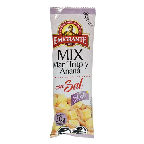 Mix Maní con sal y ananá EMIGRANTE 30 g
