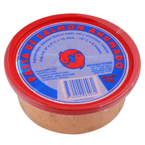 Pasta de salmón ahumado NORBEN 130 g