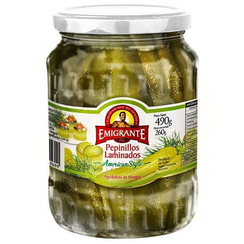 Pepinillos laminados EMIGRANTE 490 g