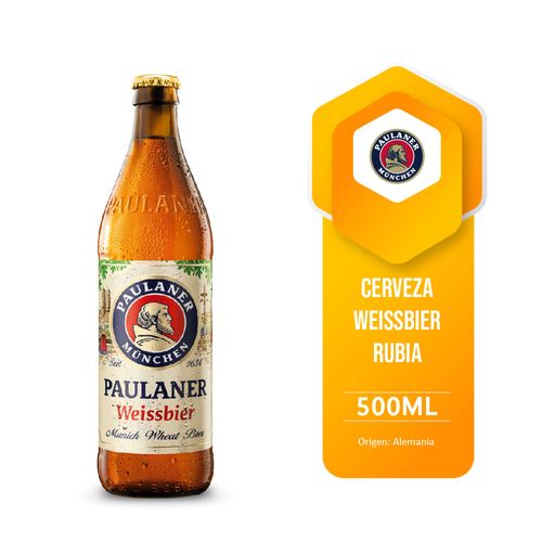 Cerveza PAULANER Hefe Rubia 500 ml