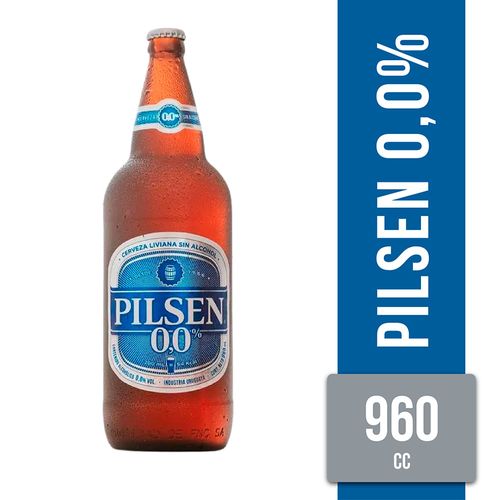 Cerveza sin alcohol PILSEN 960 ml