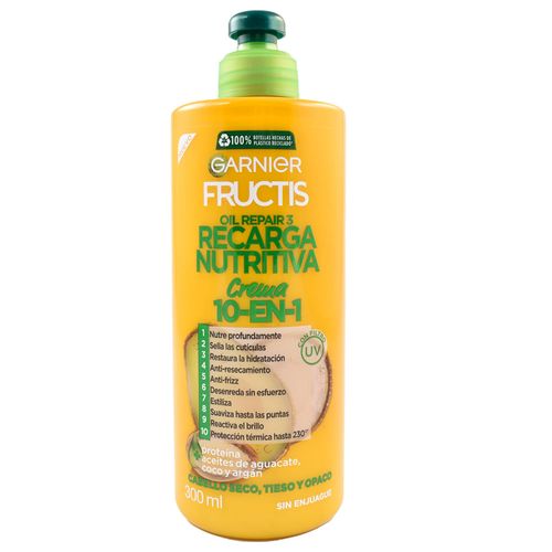 Crema para peinar FRUCTIS recarga nutritiva 300 ml