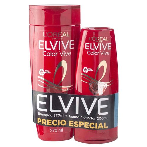 Pack ELVIVE Colorvive shampoo 370 ml + acondicionador 200 ml