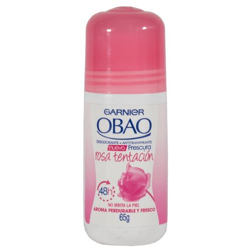 Desodorante OBAO rosa tentación roll on 92 g