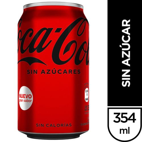 Refresco COCA COLA sin azúcar 354 ml