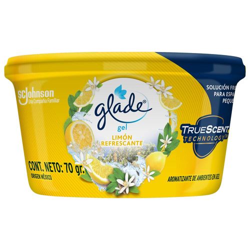 Desodorante ambiente GLADE minigel hogar limón 70 g