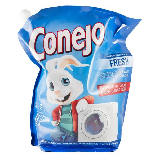 Detergente líquido ropa CONEJO amor 3 L