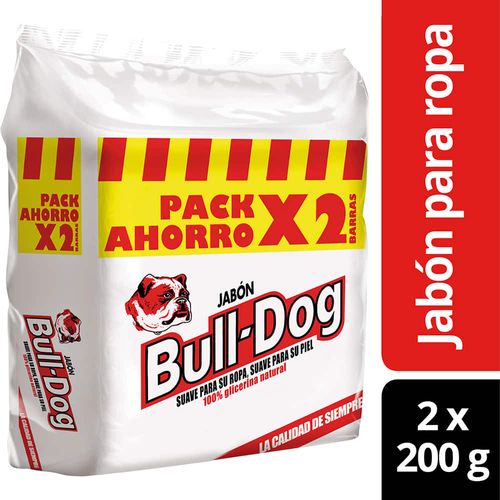 Pack x 2 Jabón en barra BULL DOG 200 g