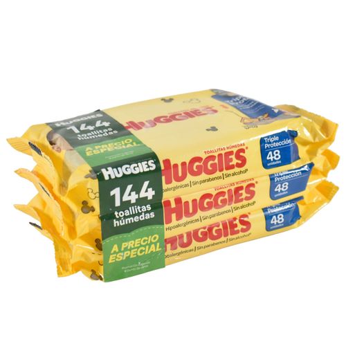 Toallas humedas HUGGIES cotidiana x144