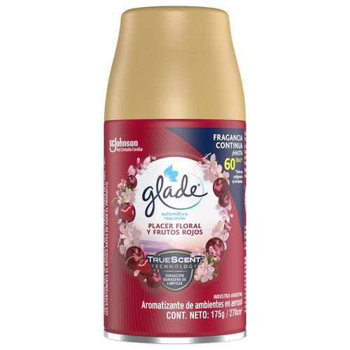 Desodorante ambiente GLADE automático floral y frutos rojos