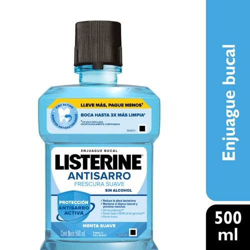 Enjuague bucal LISTERINE control sarro zero 500 ml