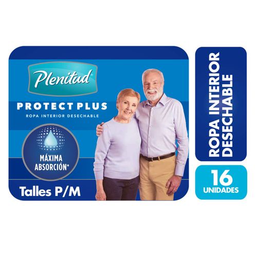 Ropa interior Plenitud Protect Plus p/m 16 un.