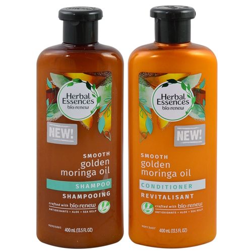 Pack Herbal Essences moringa shampoo + acondicionador 400 ml