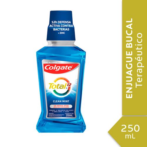 Enjuague bucal COLGATE Total 12 clean mint 250 ml