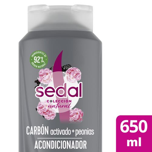 Acondicionador SEDAL carbón activado y peonias 650 ml