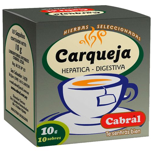 Té CABRAL carqueja 10 un.
