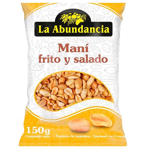 Maní pelado tostado y salado LA ABUNDANCIA 150 g