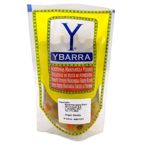 Aceitunas rellenas pimiento YBARRA 100 g