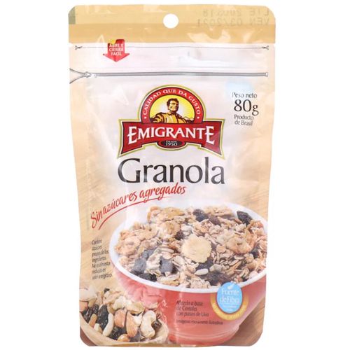 Granola EMIGRANTE sin azúcar 80 g