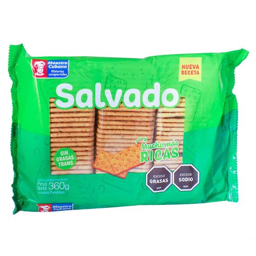Galletas MAESTRO CUBANO salvado tripack 360 g