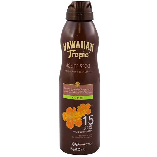 Loción bronceadora argán Hawaiian Tropic F15 220 ml