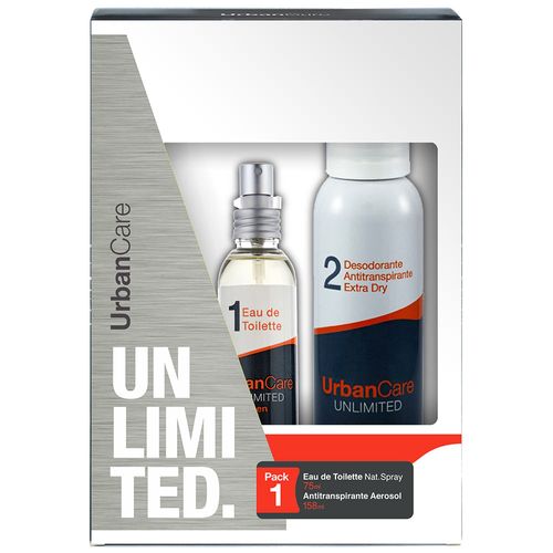 Estuche URBAN CARE Unlimited edt + desosorante 2 un.