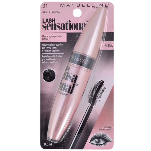 Mascara de Pestañas MAYBELLINE Lash Sens. Wth Very Black