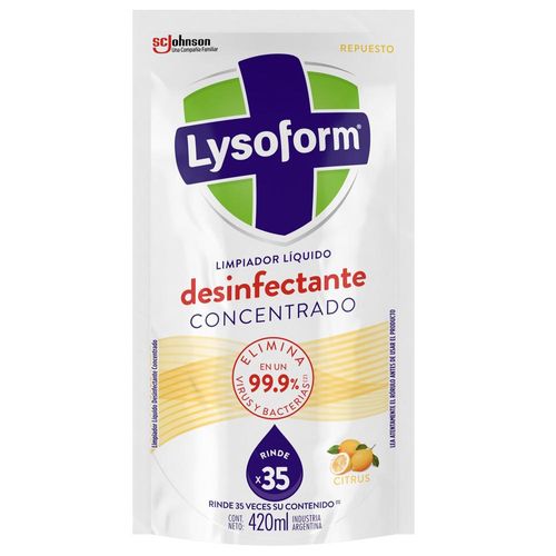 Limpiador desinfectante LYSOFORM cítrica 500 ml